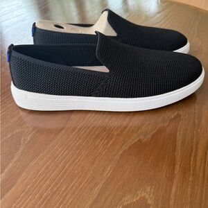 Black Slip-On unisex Shoe.